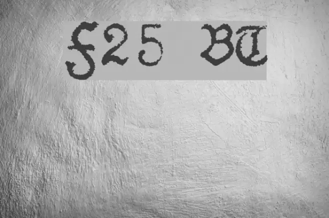 F25 BlackletterTypewriter Polices examples