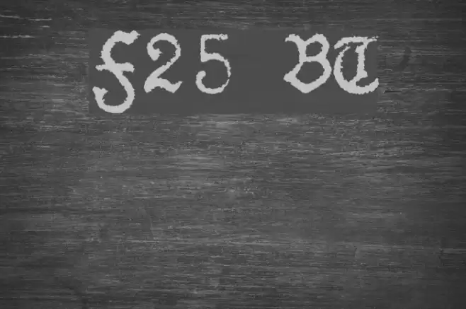 F25 BlackletterTypewriter Polices examples