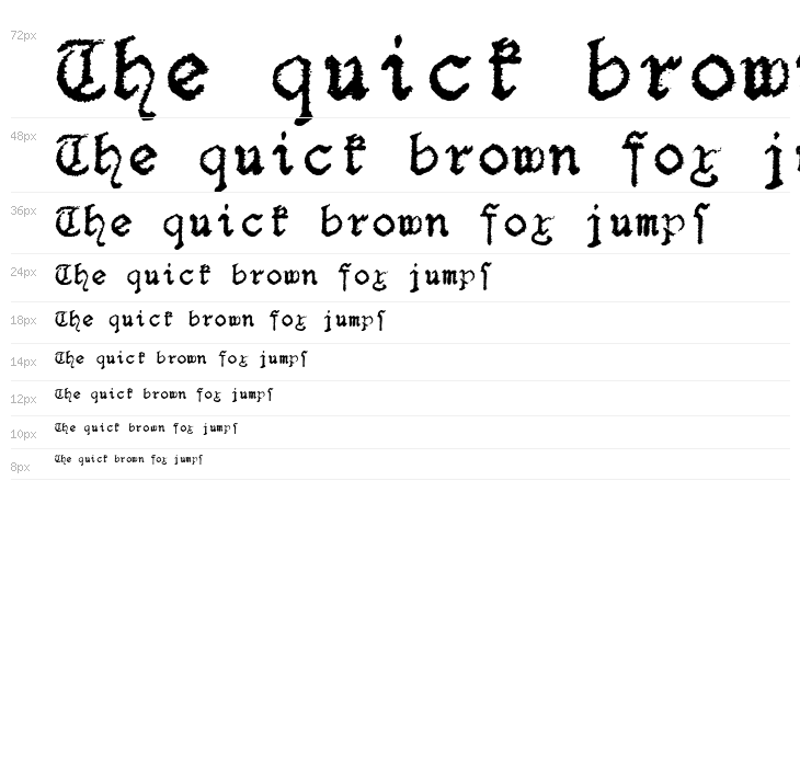 F25 BlackletterTypewriter Waterfall