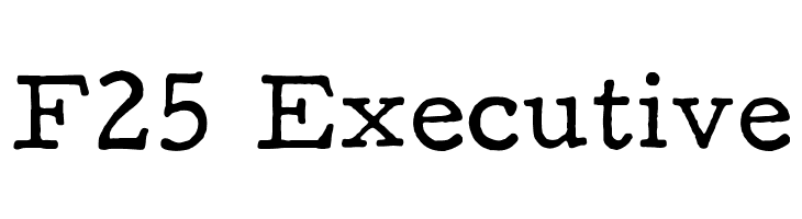 F25 Executive Font