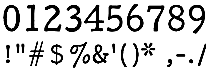 F25 Executive Font OTHER CHARS