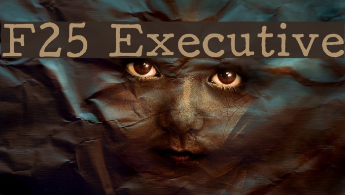 F25 Executive Font examples
