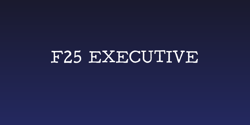 F25 Executive Social Header