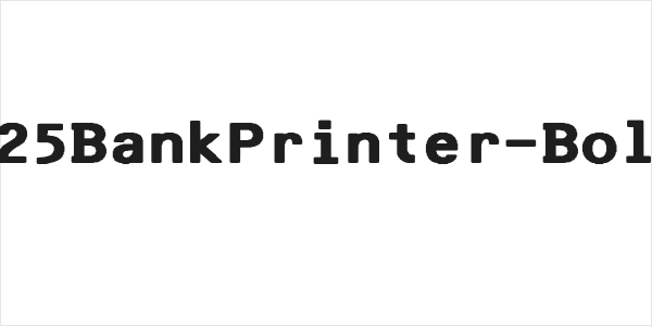 F25BankPrinter-Bold Logo