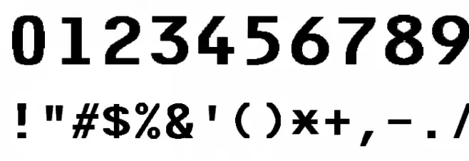 F25BankPrinter Font OTHER CHARS
