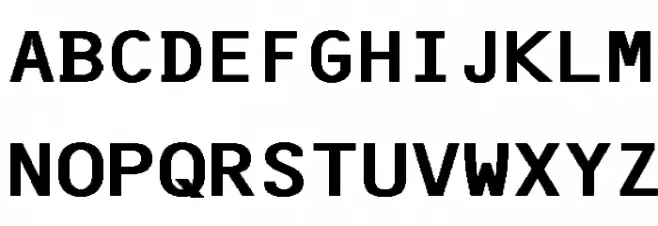F25BankPrinter Шрифта ВЕРХНИЙ