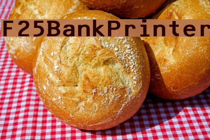 F25BankPrinter フォント examples