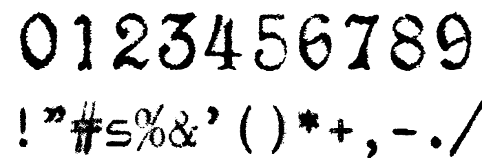 F25BlackletterTypewriter Polices AUTRES CHARS