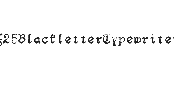 F25BlackletterTypewriter Logo