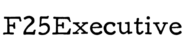 F25Executive  Frei Schriftart Herunterladen