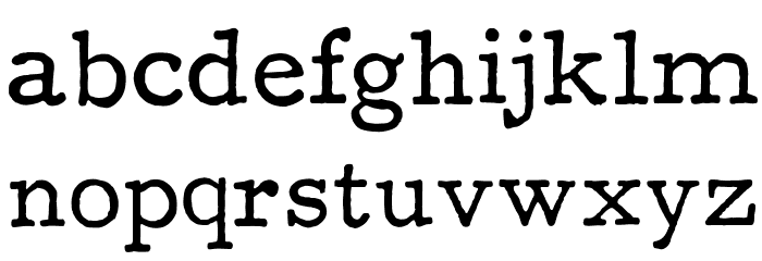 F25Executive Font LOWERCASE