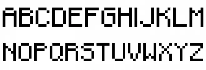 F77 Minecraft Regular Fonte MAIÚSCULAS