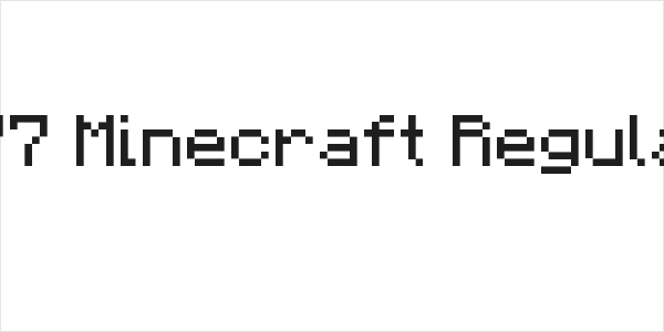 F77 Minecraft Regular Logo