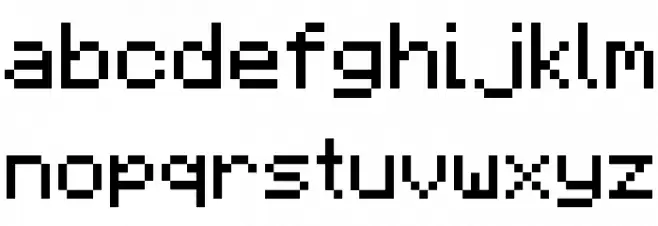 F77 Minecraft Regular Polices MINUSCULES