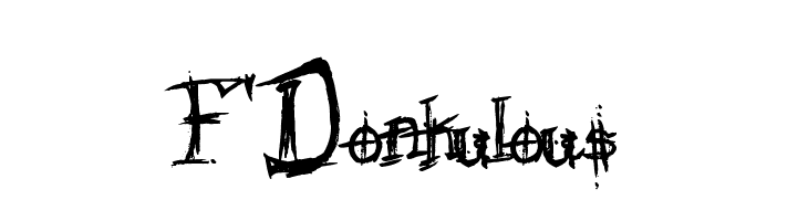 F'Donkulous  免费字体下载