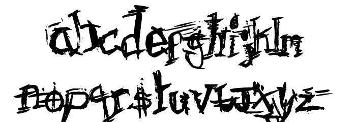 F'Donkulous Font LOWERCASE