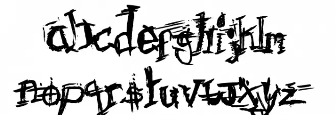 F'Donkulous خط أحرف صغيرة