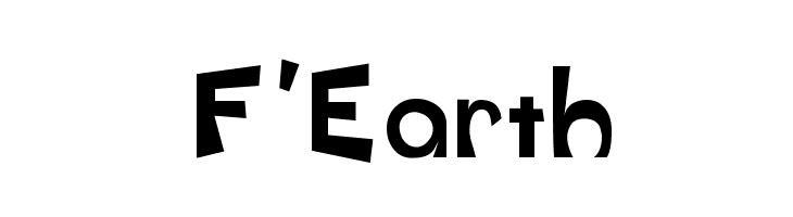 F'Earth Font