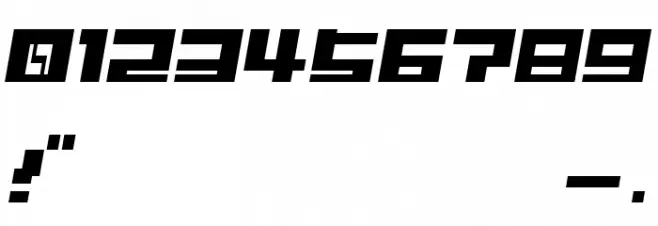 F.M.J. Шрифта ДРУГИЕ символов