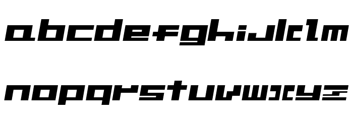 F.M.J. Шрифта строчной