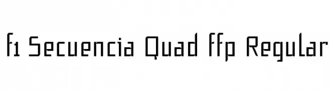 f1 Secuencia Quad ffp Regular  Fuentes Gratis Descargar
