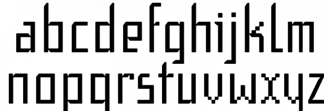 f1SecuenciaQuad-ffp Schriftart Kleinbuchstaben
