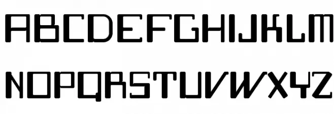 f2Tecnocratica Font Litere mari