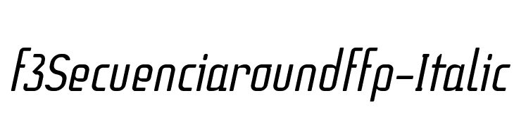 f3Secuenciaroundffp-Italic Font