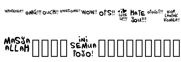 FACE_ALIN Font OTHER CHARS