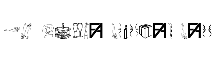 FAD Omega Birthday Bats Font