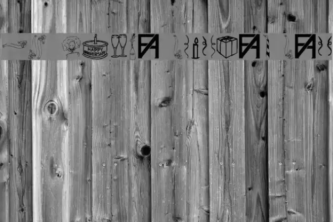 FAD Omega Birthday Bats Font examples