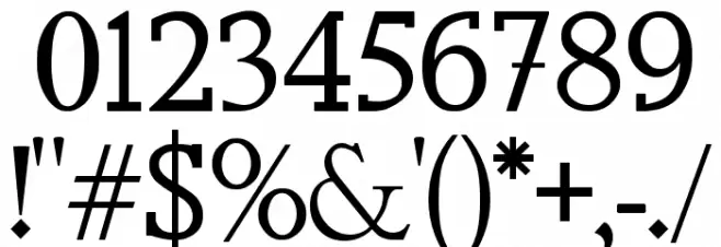 FAFERS Irregular Serif Font Font OTHER CHARS