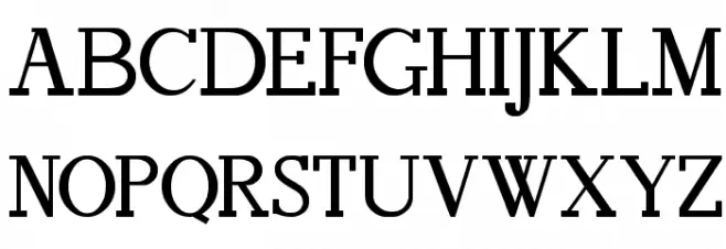 FAFERS Irregular Serif Font फ़ॉन्ट अपरकेस