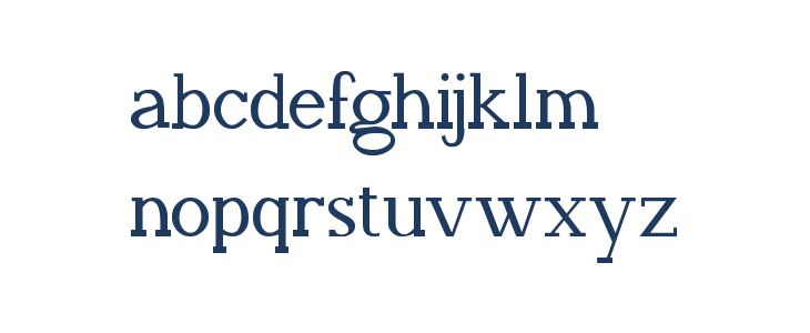 FAFERS Irregular Serif Font Lowercase