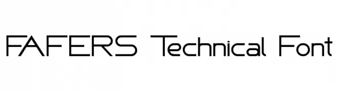 FAFERS Technical Font  Fuentes Gratis Descargar
