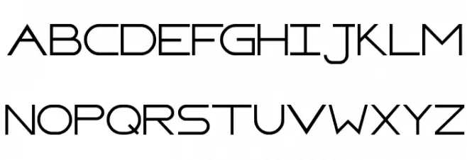 FAFERS Technical Font Font Litere mari
