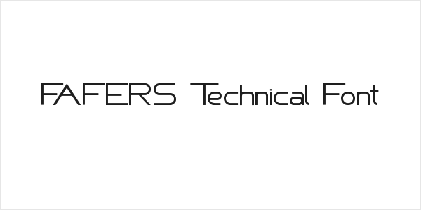 FAFERS Technical Font Logo