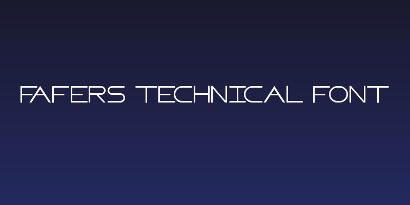 FAFERS Technical Font Social Header