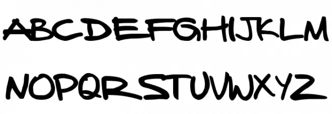 FAFERS True Type Handwriting Font フォント 大文字