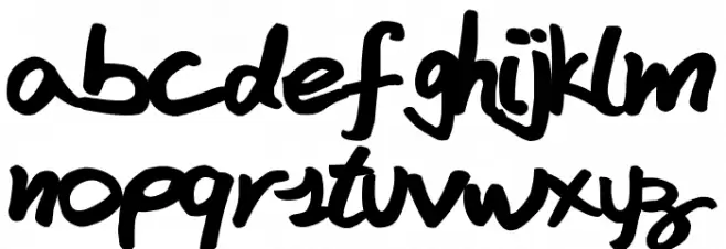 FAFERS True Type Handwriting Font Polices MINUSCULES