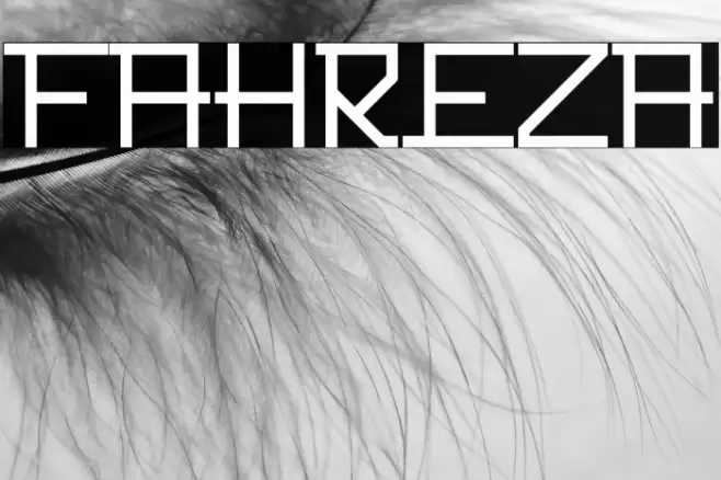 FAHREZA Font examples