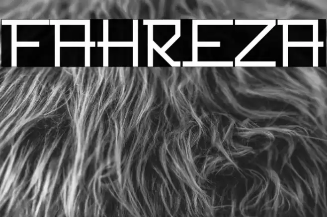 FAHREZA Font examples