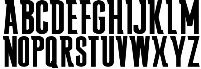 FALLING SKIES フォント 大文字