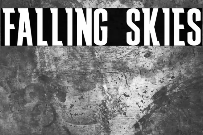 FALLING SKIES Schriftart examples