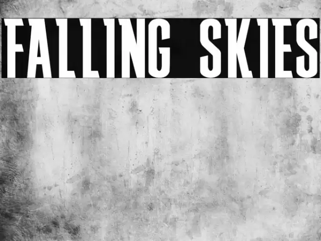 FALLING SKIES Schriftart examples