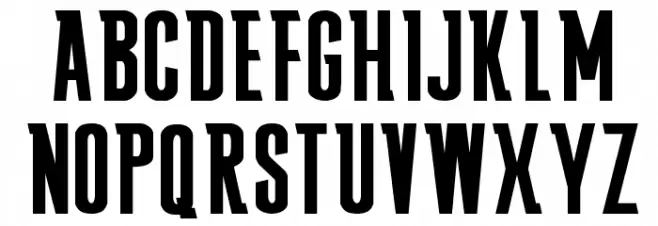 FALLING SKIES Schriftart Kleinbuchstaben