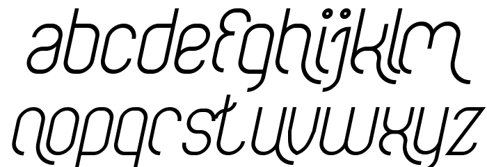 FALLINGINLOVE-Italic Font LOWERCASE