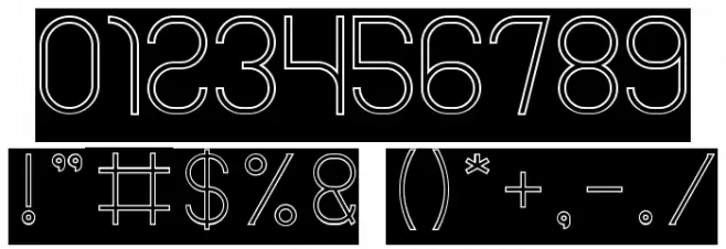 FALLINGINLOVEHollowInverse Font OTHER CHARS