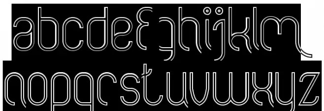 FALLINGINLOVEHollowInverse Caratteri MINUSCOLO