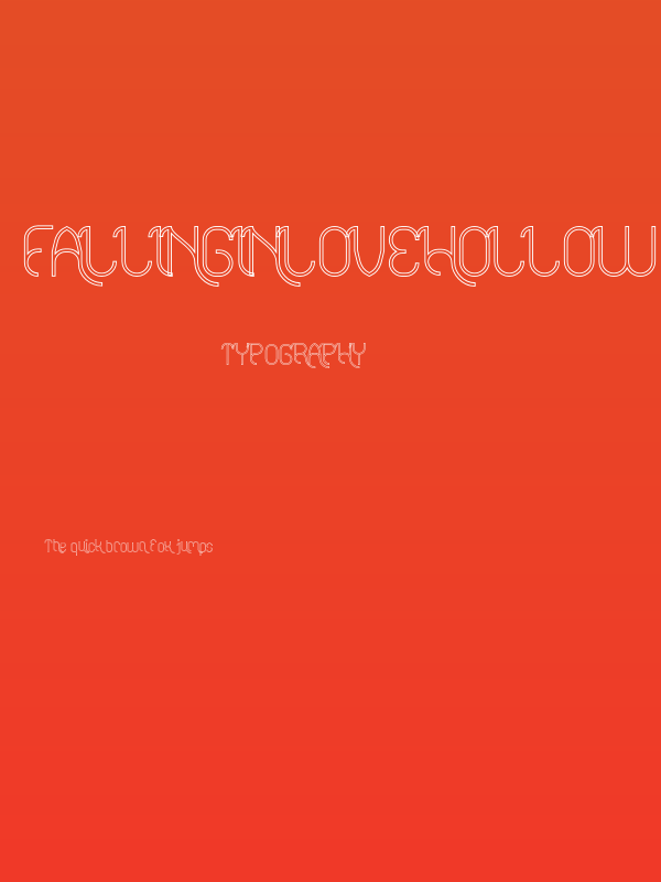 FALLINGINLOVEHollow Poster
